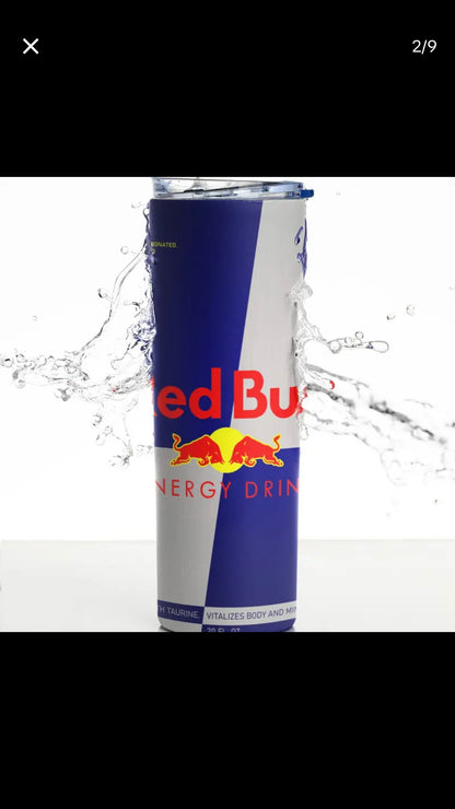 Vasos térmicos subliminado Red Bull diseño